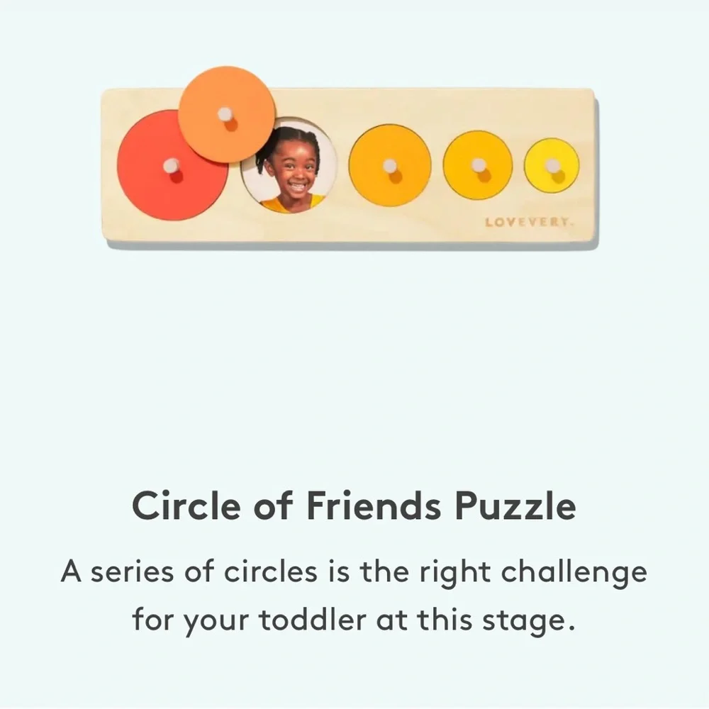 Lovevery Wooden Circle of Friends Puzzle